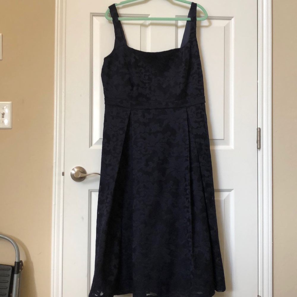 Navy Blue Gown with pockets